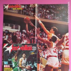 Coleccionismo deportivo: REVISTA ESTRELLAS DEL BASKET 16 Nº 6 1987 SUPER POSTER THOMAS PISTONS NBA 87 JORDAN FERNANDO MARTIN