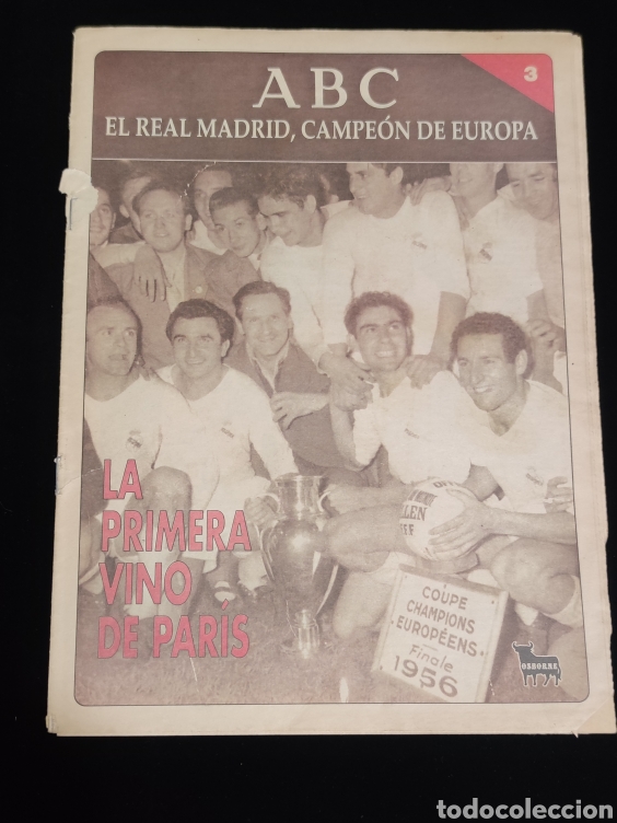 Coleccionismo deportivo: El Real Madrid,campeon de europa,periodico ABC, N&deg; 3. La primera vino de Paris.