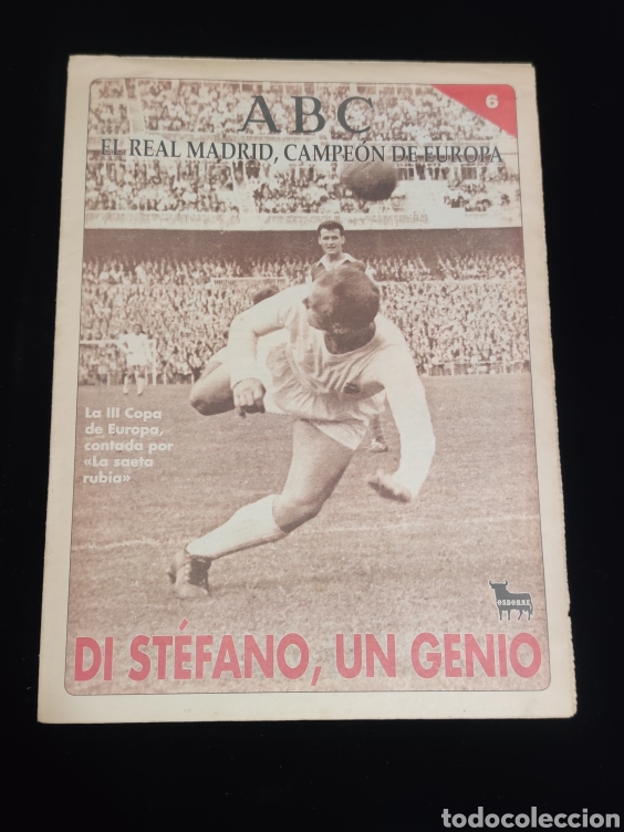 Coleccionismo deportivo: El Real Madrid,campeon de europa,periodico ABC, N&deg; 6. Di Stefano,un genio.