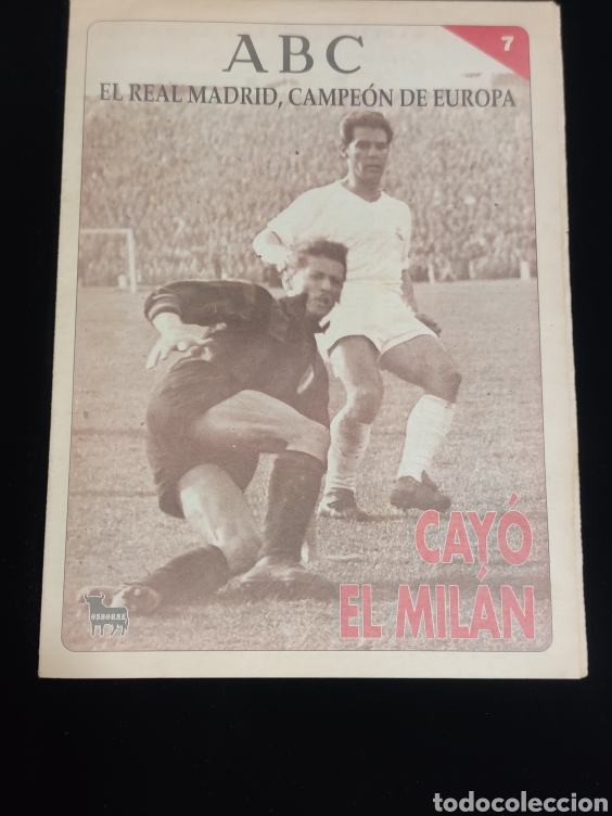 Coleccionismo deportivo: El Real Madrid,campeon de europa,periodico ABC, N&deg; 7. Cayo el Milan.