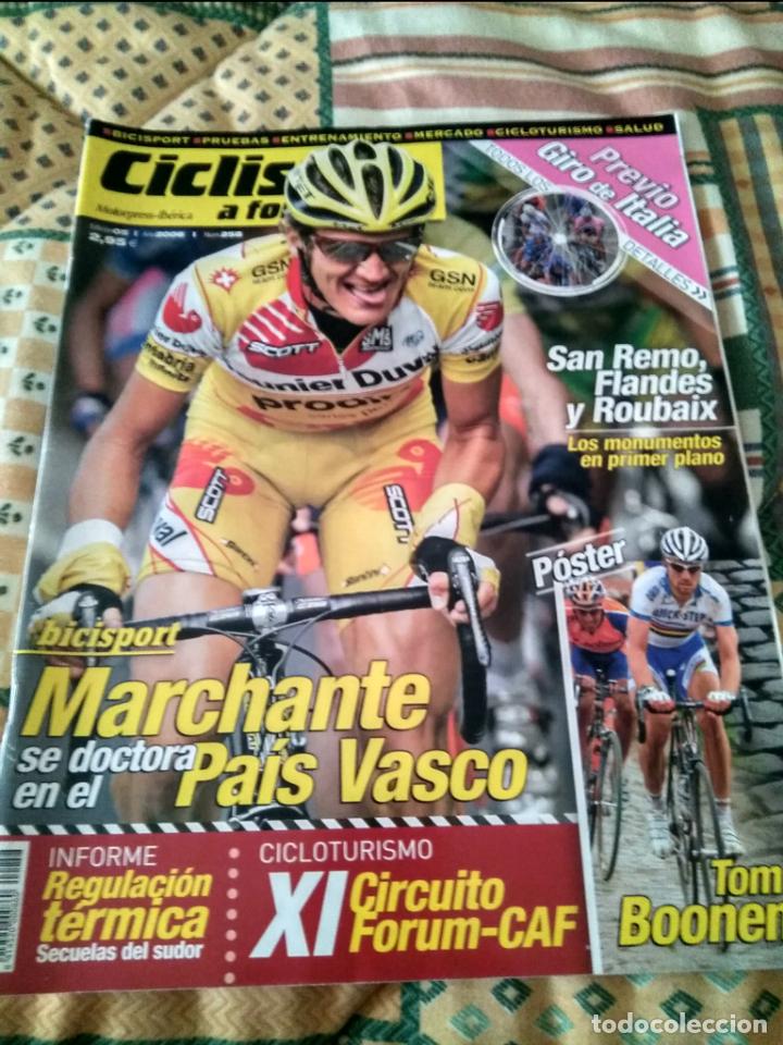 Coleccionismo deportivo: CICLISMO A FONDO. N&ordm;258-2006. POSTER TOM BOONEN. VER FOTOS. MUY BUEN ESTADO.