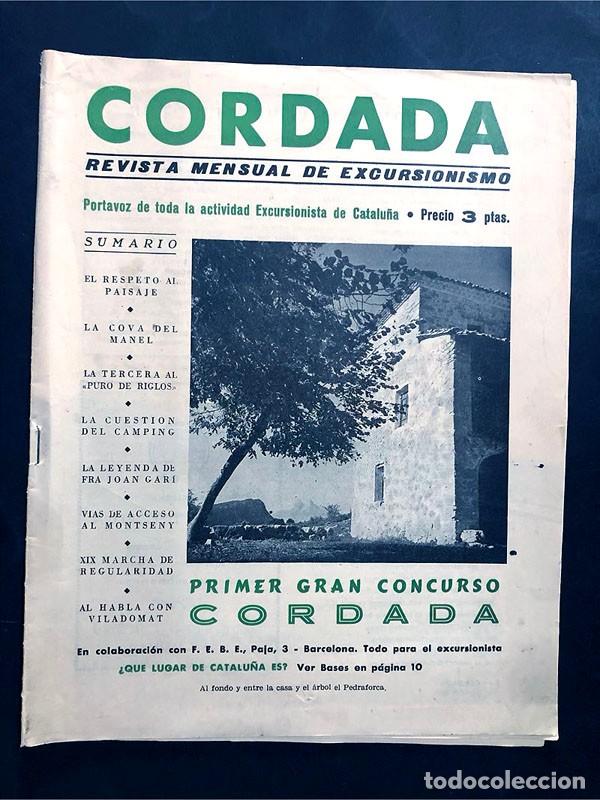 Coleccionismo deportivo: CORDADA / REVISTA DE EXCURSIONISMO - MONTA&Ntilde;ISMO / A&Ntilde;OS 50 / RIGLOS - HUESCA / MONTSENY