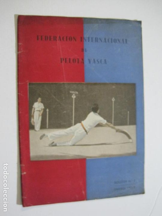 Colecionismo desportivo: FEDERACION INTERNACIONAL DE PELOTA VASCA-BOLETIN N&ordm; 1-ENERO 1949-VER FOTOS-(V-22.408)