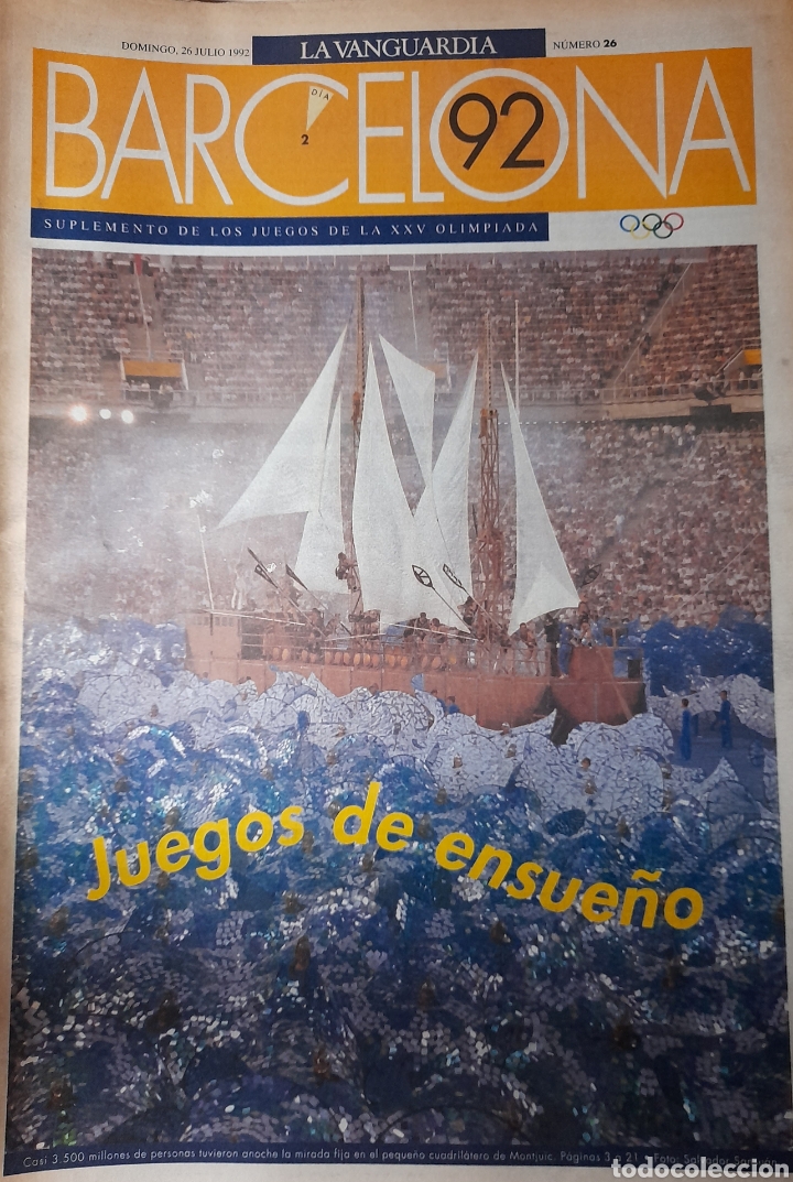 Coleccionismo deportivo: La vanguardia suplemento juegos Ol&iacute;mpicos Barcelona 92