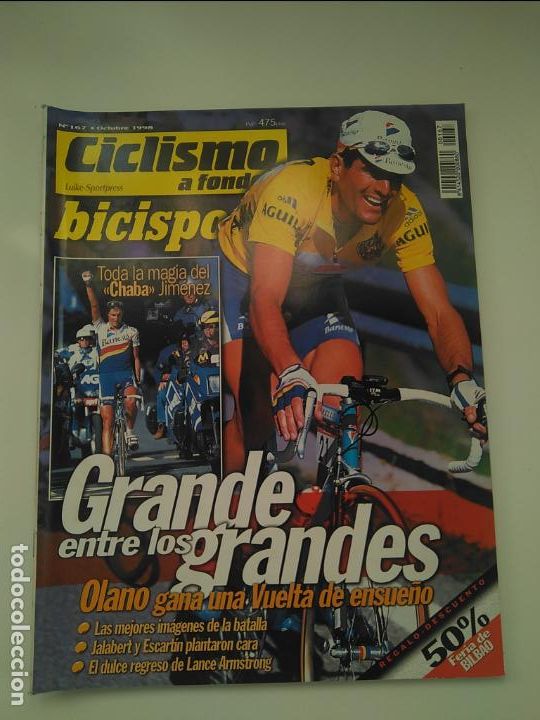 Coleccionismo deportivo: CICLISMO A FONDO N&ordm;167. A&Ntilde;O 1998. EXTRA VUELTA A ESPA&Ntilde;A 1998. INCLUYE POSTER RICHARD VIRENQUE