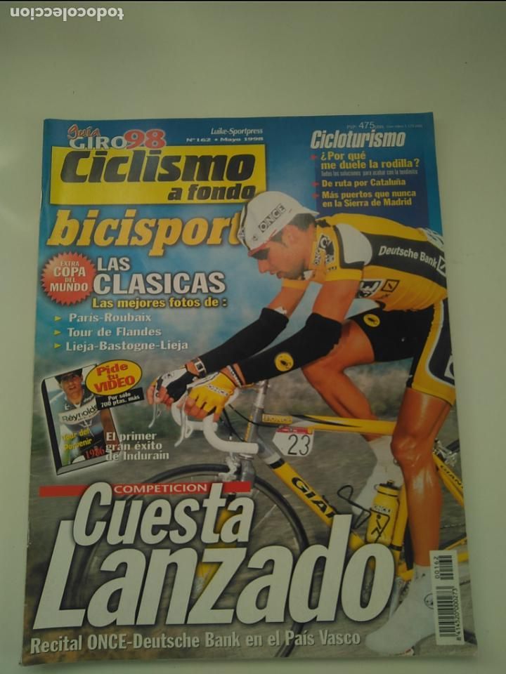 Coleccionismo deportivo: CICLISMO A FONDO N&ordm;162. A&Ntilde;O 1998. GUIA GIRO ITALIA 1998. ESPECIAL CLASICAS DE PRIMAVERA