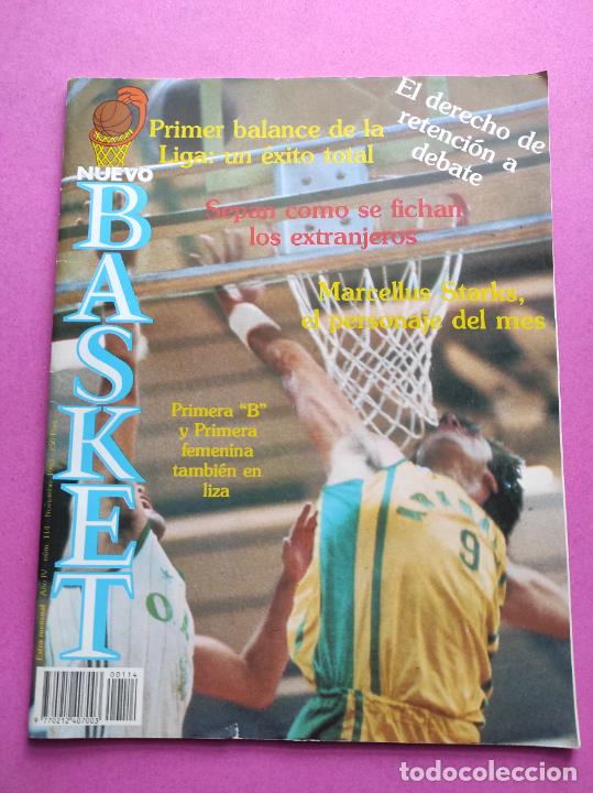 Coleccionismo deportivo: REVISTA NUEVO BASKET N&ordm; 114 1983 - COPAS EUROPEAS - MARCELLUS STARKS - ORTEGA - NBA