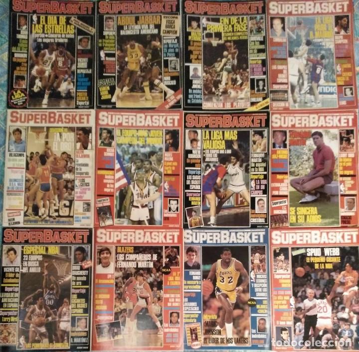 Coleccionismo deportivo: Revistas ''Superbasket'' - 12 primeros n&uacute;meros (1986-1987) + n&uacute;mero 24