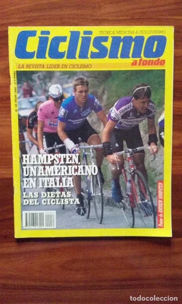 Coleccionismo deportivo: Ciclismo a Fondo N&ordm; 33. Julio 1988. Tour Francia&acute;88. Giro Italia &acute;88. Vuelta Asturias &acute;88.