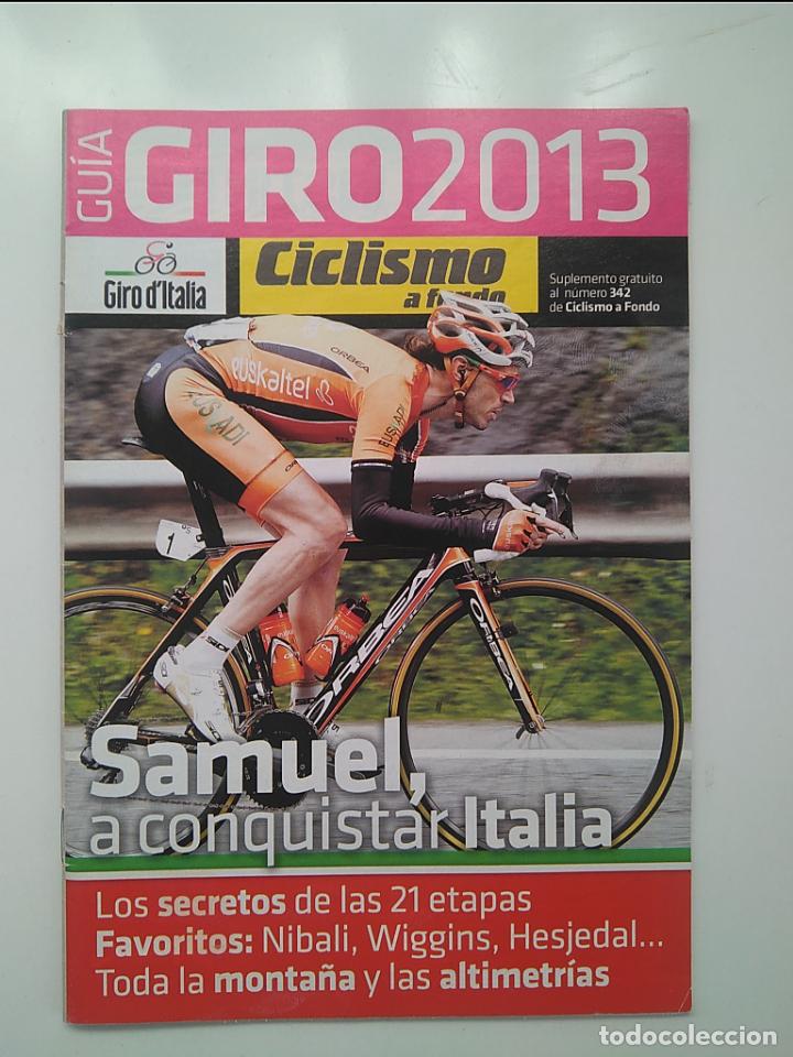 Coleccionismo deportivo: CICLISMO A FONDO GUIA GIRO 2013. POSTER VINCENZO NIBALI. PERFECTO ESTADO