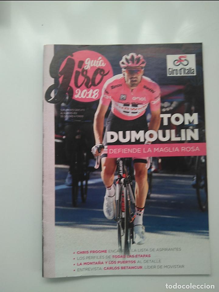 Coleccionismo deportivo: CICLISMO A FONDO GUIA GIRO 2018. POSTER FABIO ARU. PERFECTO ESTADO