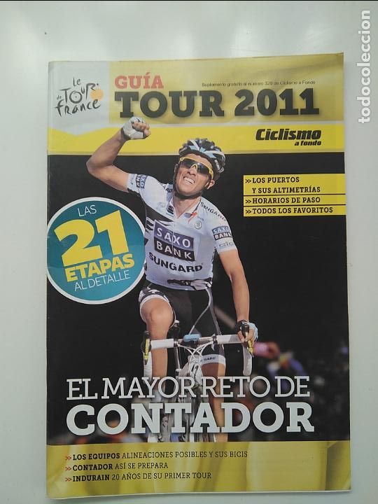 Coleccionismo deportivo: CICLISMO A FONDO GUIA TOUR DE FRANCIA 2011. PERFECTO ESTADO