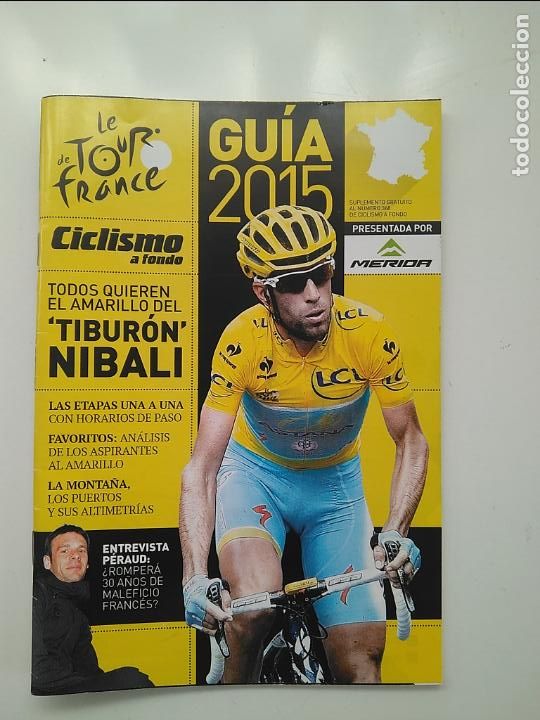 Coleccionismo deportivo: CICLISMO A FONDO GUIA TOUR DE FRANCIA 2015. POSTER RUI COSTA. PERFECTO ESTADO