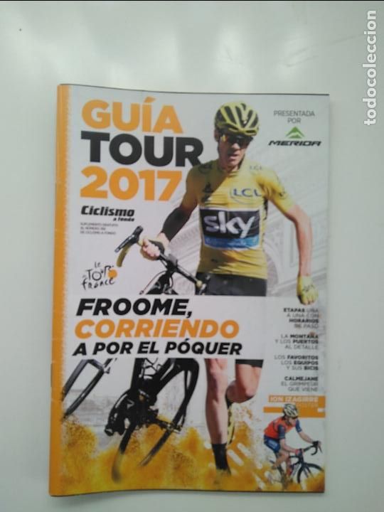 Coleccionismo deportivo: CICLISMO A FONDO GUIA TOUR DE FRANCIA 2017. POSTER ION IZAGIRRE. PERFECTO ESTADO
