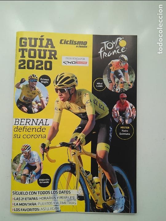 Coleccionismo deportivo: CICLISMO A FONDO GUIA TOUR DE FRANCIA 2020. POSTER NAIRO QUINTANA. PERFECTO ESTADO