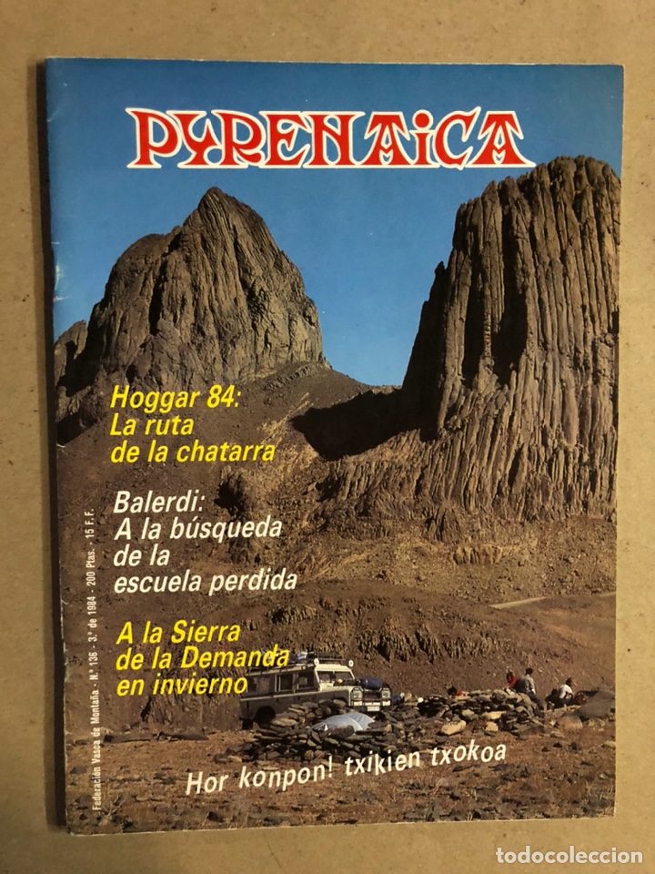 Sports collectibles: PYRENAICA N&deg; 136 (1984). REVISTA FEDERACI&Oacute;N VASCA DE MONTA&Ntilde;A. SUMARIO EN FOTOGRAF&Iacute;AS.