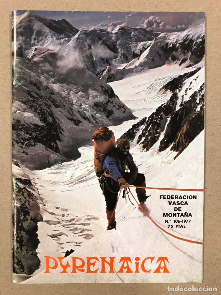 Collectionnisme sportif: PYRENAICA N&deg; 106 (1977). FEDERACI&Oacute;N VASCO NAVARRA DE MONTA&Ntilde;ISMO