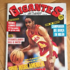 Coleccionismo deportivo: REVISTA GIGANTES DEL BASKET # 116 AÑO 1988 NBA SPUD WEBB POSTER REGGIE MILLER
