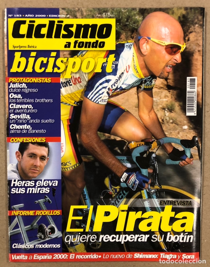 Coleccionismo deportivo: CICLISMO A FONDO N&deg; 183 (2000). MARCO PANTANI, ALBERTO HERAS, JULICH, OSA, CLAVERO, CHENTE,...