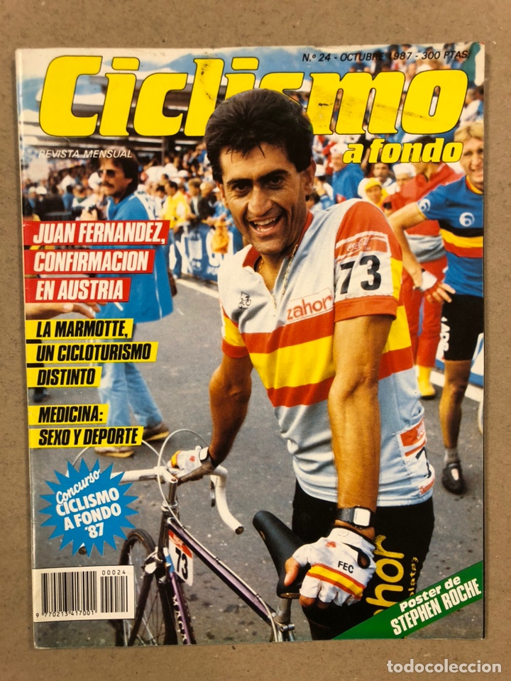Coleccionismo deportivo: CICLISMO A FONDO N&deg; 24 (1987). JUAN FERN&Aacute;NDEZ, LA MARMOTTE, JEAN FRANCOIS BERNARD,...