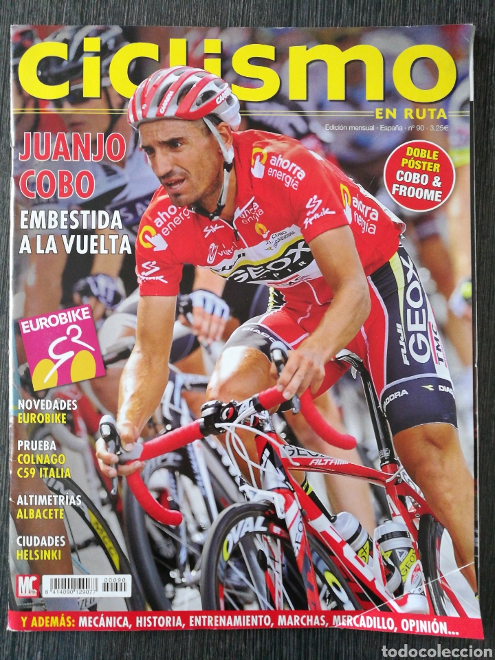 Coleccionismo deportivo: CICLISMO EN RUTA N.&ordm; 90 JUANJO COBO, EUROBIKE, COLNAGO C59 ITALIA, ALBACETE. COBO & FROOME