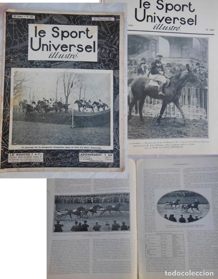 Coleccionismo deportivo: LE SPORT UNIVERSEL ILLUSTR&Eacute;. 31 Ann&eacute;e num 1501, d&eacute;cembre 1931