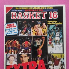 Coleccionismo deportivo: REVISTA ESTRELLAS DEL BASKET 16 Nº 38 1988 EXTRA PREOLIMPICO - SUPER POSTER SELECCION ESPAÑOLA
