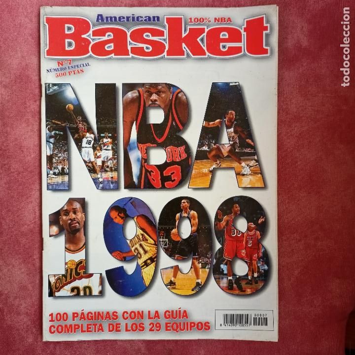 Coleccionismo deportivo: REVISTA BALONCESTO AMERICAN BASKET 7 100 PAGINAS EXTRA GUIA NBA 1998