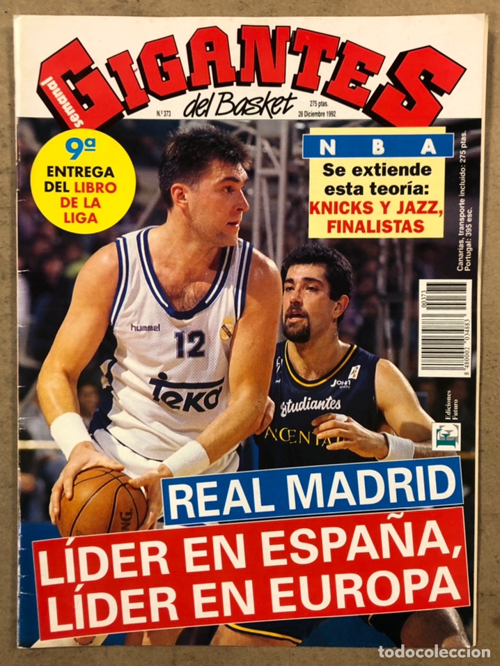 Collectionnisme sportif: GIGANTES DEL BASKET N&deg; 373 (1992). POSTER SHAQUILLE ONEAL (ORLANDO MAGIC), NBA, REGINALD SLATER,..