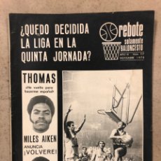 Coleccionismo deportivo: REBOTE SOLAMENTE BALONCESTO N° 117 (1970). MILES AIKEN, CHARLES THOMAS, WILLIS REED,...
