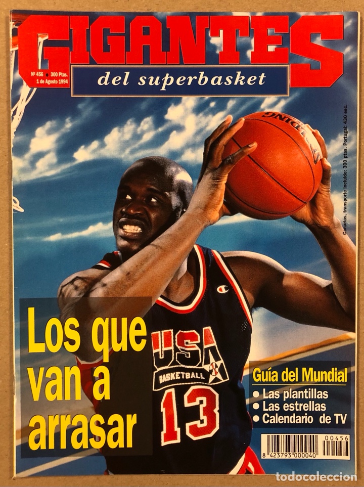 Collectionnisme sportif: GIGANTES DEL BASKET N&deg; 456 (1994). GU&Iacute;A MUNDOBASKET &lsquo;94, DREAM TEAM II, SELECCI&Oacute;N ESPA&Ntilde;OLA,...