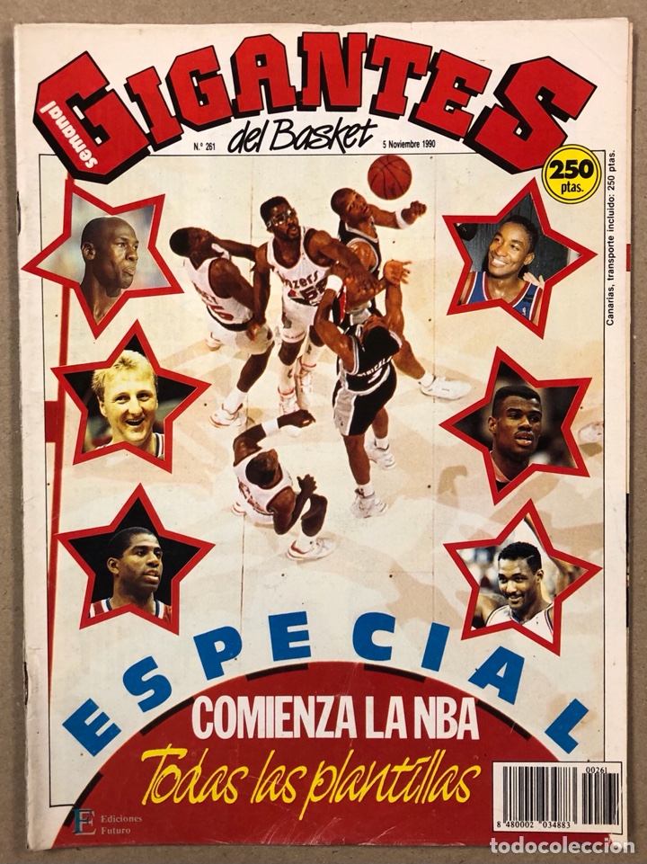 Collectionnisme sportif: GIGANTES DEL BASKET N&deg; 261 (1990). ESPECIAL NBA, POSTER JOHN STOCKTON Vs XAVIER MCDANIEL,...