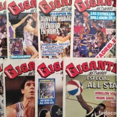 Coleccionismo deportivo: LOTE 10 REVISTAS GIGANTES DEL BASKET Nº 205-206-207-208-209-210-211-212-213-216 1989 NBA ACB POSTER