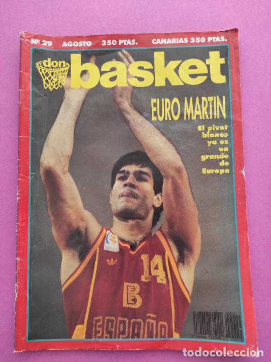 Collectionnisme sportif: REVISTA DON BASKET N&ordm; 29 1991 POSTER ANTONIO MARTIN SELECCION ESPA&Ntilde;OLA-ANILLO BULLS JORDAN-PORTELA