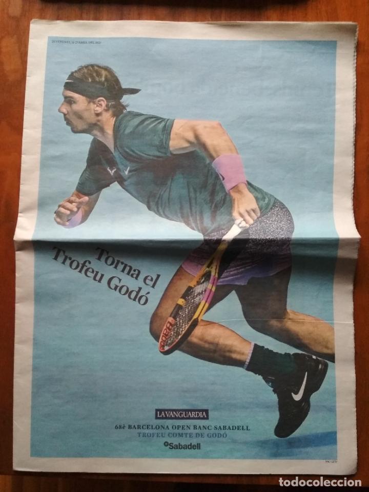 Collectionnisme sportif: SUPLEMENTO PERI&Oacute;DICO LA VANGUARDIA TROFEO CONDE DE GOD&Oacute; DE TENIS 2021 RAFA NADAL (IDIOMA CATAL&Agrave;)
