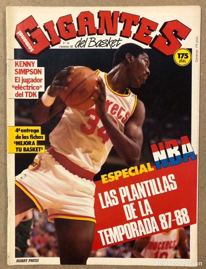 Coleccionismo deportivo: GIGANTES DEL BASKET N&deg; 104 (1987). ESPECIAL NBA (PLANTILLAS DE LA TEMPORADA 87-88),...