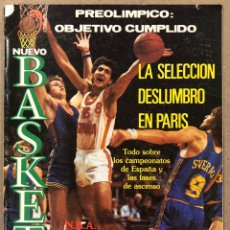 Coleccionismo deportivo: NUEVO BASKET N° 121 (1984). POSTER SELECCIÓN PREOLÍMPICO DE LOS ÁNGELES, LAKERS VS CELTICS,.... Lote 282945273