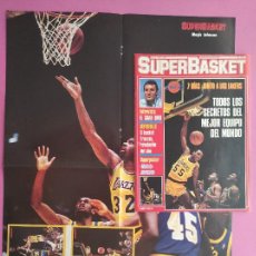 Coleccionismo deportivo: REVISTA SUPER BASKET Nº 14 1987 POSTER GIGANTE MAGIC JOHNSON 87 PEGATINAS LAKERS CROMOS SUPERBASKET
