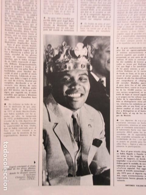 Coleccionismo deportivo: A&Ntilde;O 1972 - CICLISMO EDDY MERCKX BOXEO JOSE LEGRA MONTERREY - 2 PAGINAS