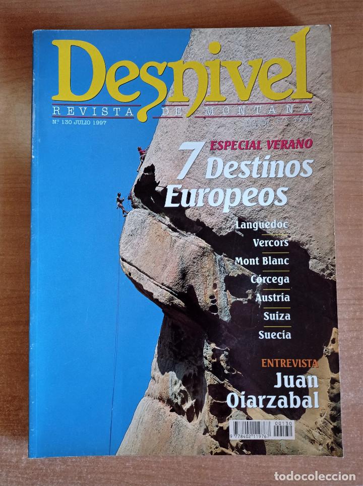 Coleccionismo deportivo: Desnivel n&ordm; 130, Revista de Monta&ntilde;a, Julio 1997