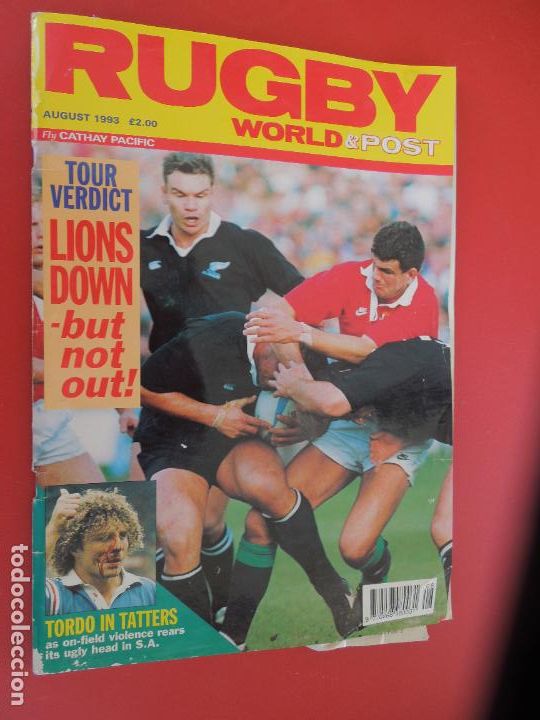 Sammelleidenschaft Sport: RUGBY WORLD & POST MAGAZINE AUGUST 1993 - LIONS DOWN
