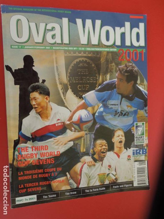 Sammelleidenschaft Sport: OVAL WORLD N&ordm; 17 REVISTA DE RUGBY - JANUARY -FEBRUARY -2001-THE THIRD RUGBY WORLD CUP SEVEN