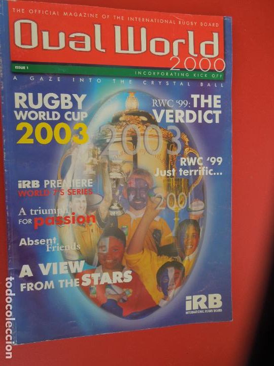 Sammelleidenschaft Sport: OVAL WORLD 2000 THE OFFICIAL MAGAZINE THE INTERNATIONAL RUGBY BOARD - WORLD CUP 2003