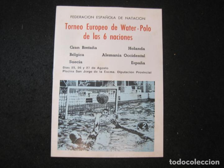 Coleccionismo deportivo: FEDERACION ESPA&Ntilde;OLA NATACION-TORNEO EUROPEO WATERPOLO 6 NACIONES-COCA COLA-VER FOTOS-(K-3946)