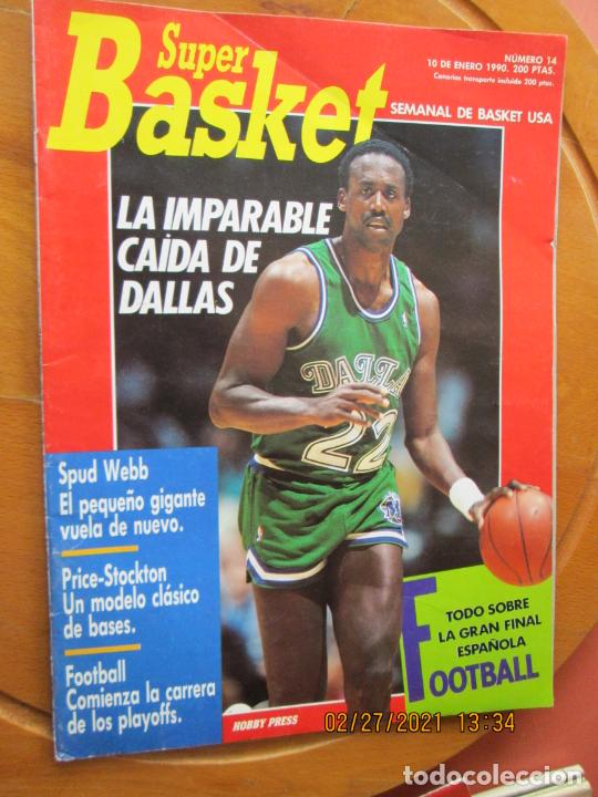Sammelleidenschaft Sport: SUPER BASKET - N&ordm; 14 - ENERO 1990 - POSTER RANDALL CUNNIGHAM.