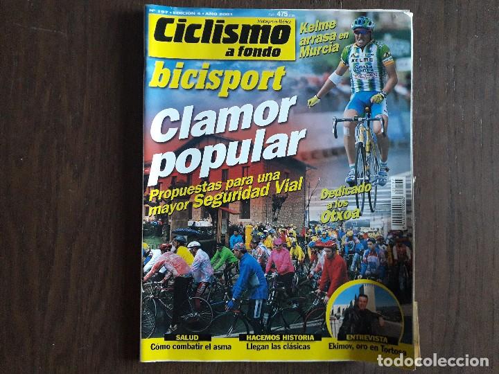Coleccionismo deportivo: revista ciclismo a fondo n&ordm; 197, edici&oacute;n 4, a&ntilde;o 2001.