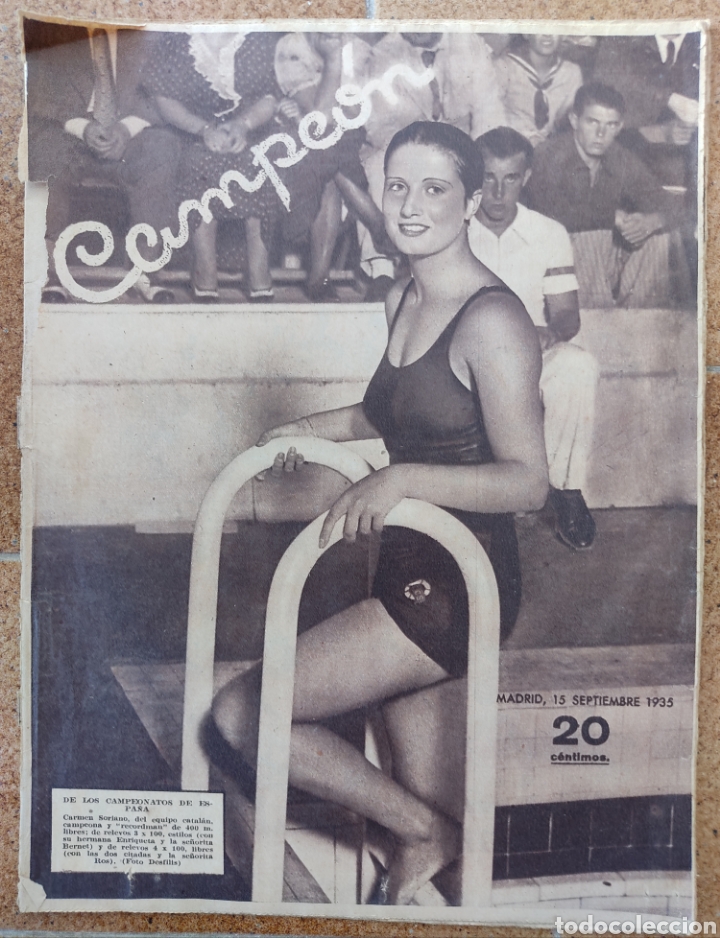 Sports collectibles: revista Campeones Marta Soriano 15 Septiembre A&ntilde;o 1935 Madrid