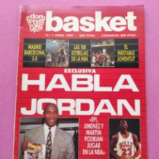 Coleccionismo deportivo: REVISTA DON BASKET Nº 1 1989 MICHAEL JORDAN BULLS - POSTER NBA 89 - ESPECIAL 100 MEJORES JUGADORES. Lote 290670013