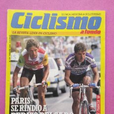 Coleccionismo deportivo: REVISTA CICLISMO A FONDO Nº 34 - 1988 PERICO DELGADO GANADOR TOUR DE FRANCIA 88 REYNOLDS POSTER. Lote 292017163