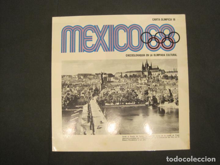Coleccionismo deportivo: JUEGOS OLIMPICOS MEXICO 68-CARTA OLIMPICA 18-CHECOSLOVAQUIA EN LA OLIMPIADA-VER FOTOS-(V-22.947)
